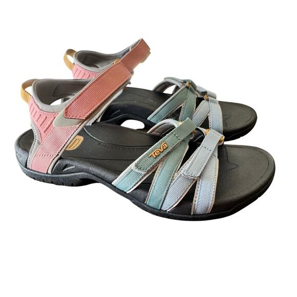 Teva Tirra Sandals Women's Size 8.5 Light Earth Multicolored Hiking Camping - Picture 3 of 9
